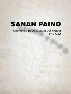 cover image of Sanan paino